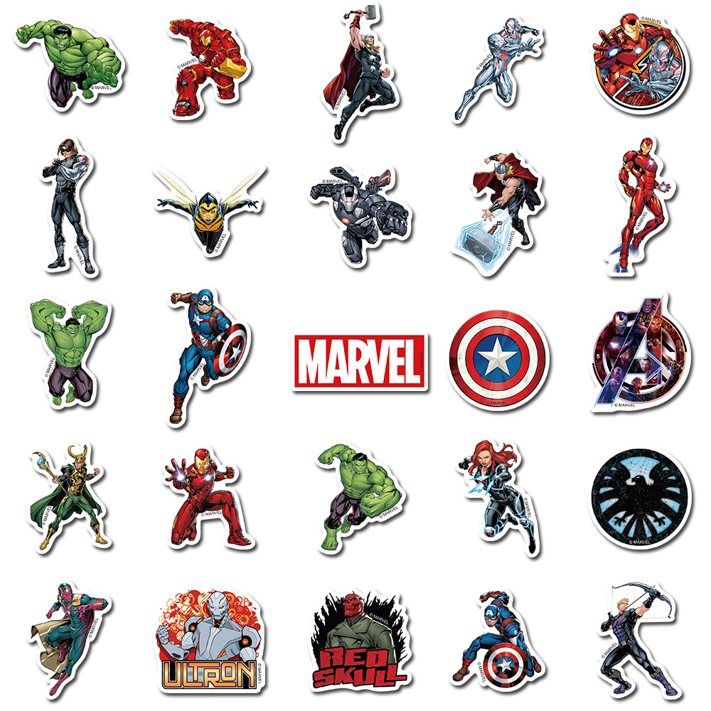 Laptop Accessories Gifts For Men - New 50pcs Marvel Stickers Anime Figure