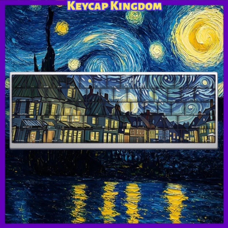 Laptop Accessories For Programmers - Van Gogh Starry Sky Theme Keycap