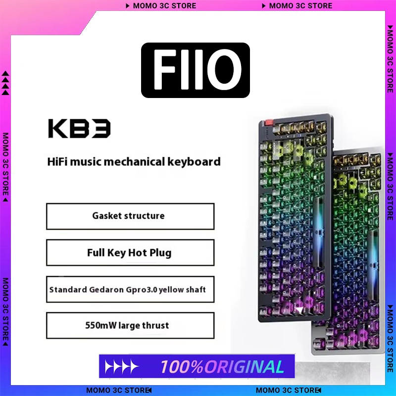 Laptop Accessories Gifts For Men - Fiio Kb3 Mechanical Keyboard Aluminium Alloy