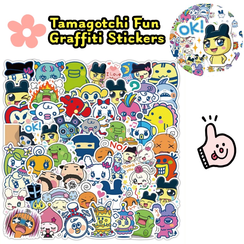 Laptop Accessories Aesthetic - Japanese Tamagotchi Stickers Electronic Pet Mametchi