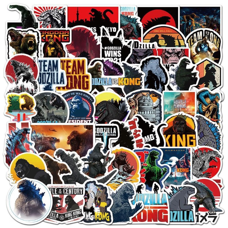 Laptop Accessories Aesthetic - 50pcs/set Movies Godzilla Vs. King Kong