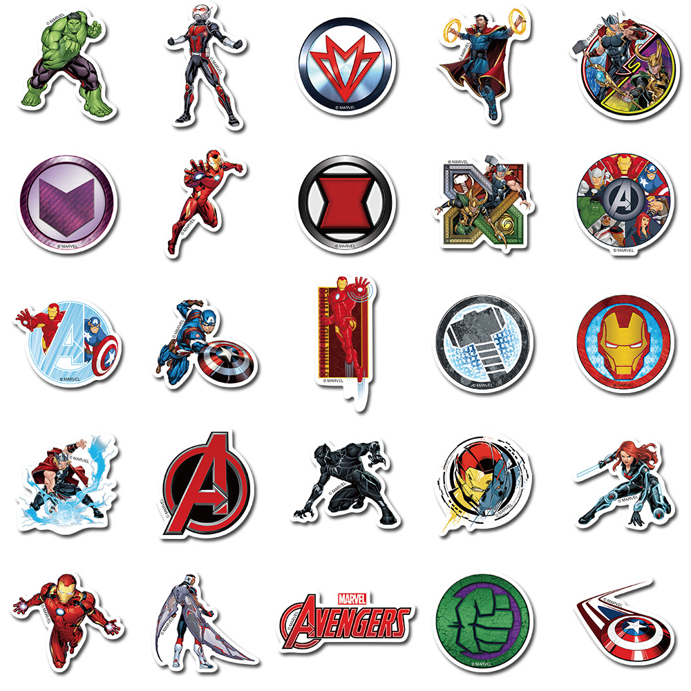 New 50pcs Marvel Stickers Anim - Laptop Accessories Gifts For Men recensie en prijs