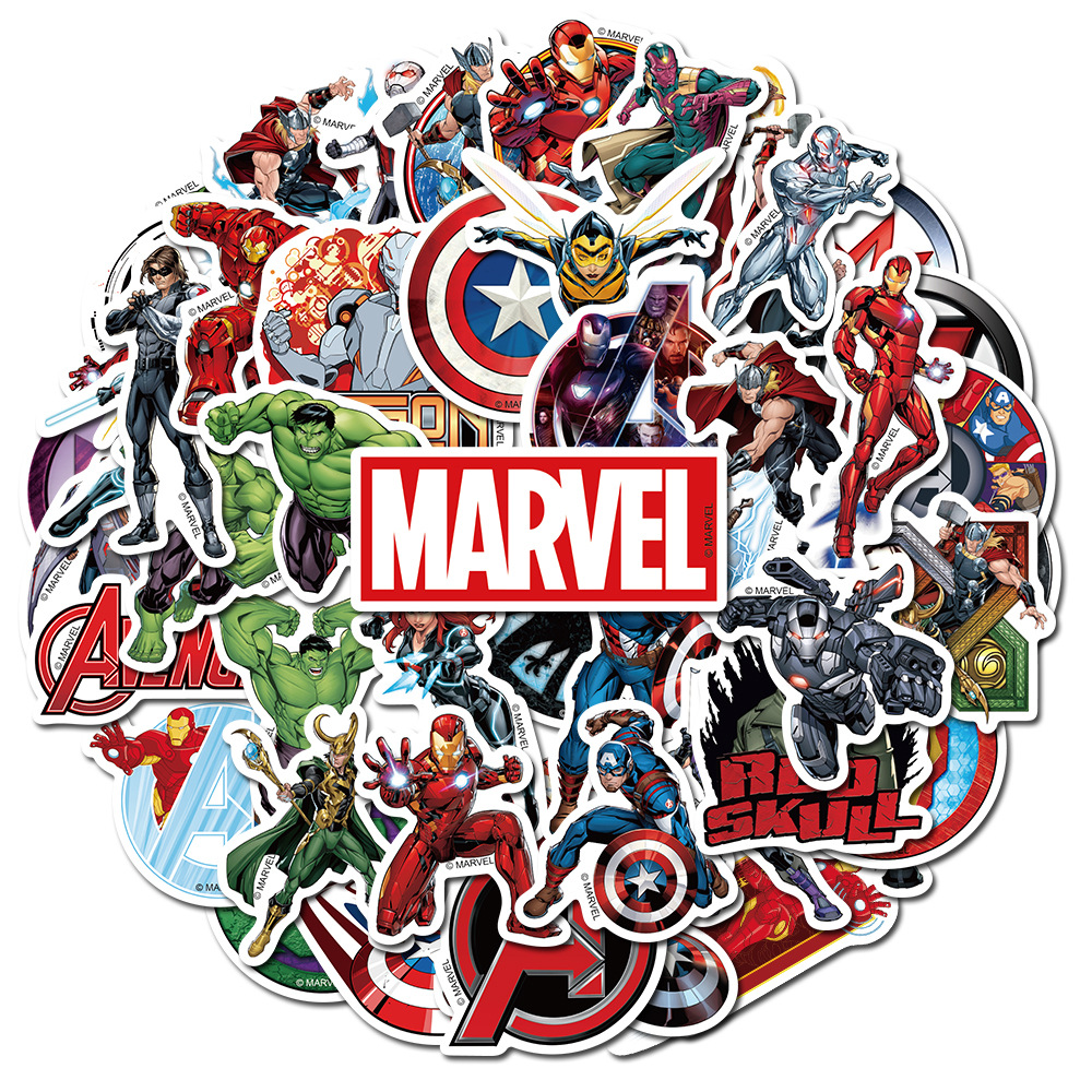 New 50pcs Marvel Stickers Anim - Laptop Accessories Gifts For Men recensie en prijs