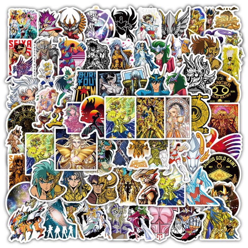 101Pcs Saint Seiya Anime Stick - Laptop Accessories Aesthetic recensie en prijs