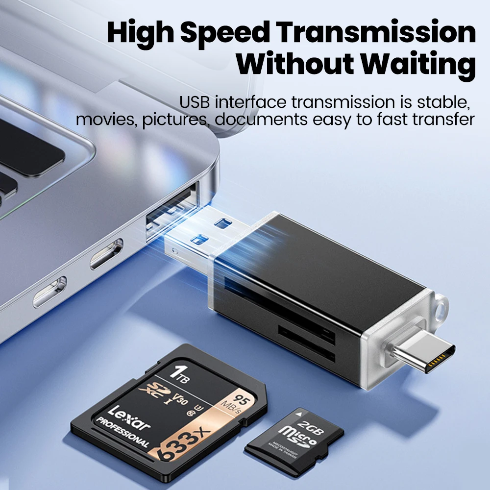 Card Reader USB2.0&USB C to SD - Laptop Accessories For Programmers recensie en prijs