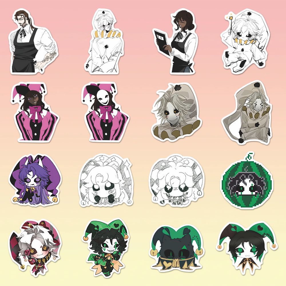 73PCS The Freak Circus Pierrot - Laptop Accessories Aesthetic recensie en prijs