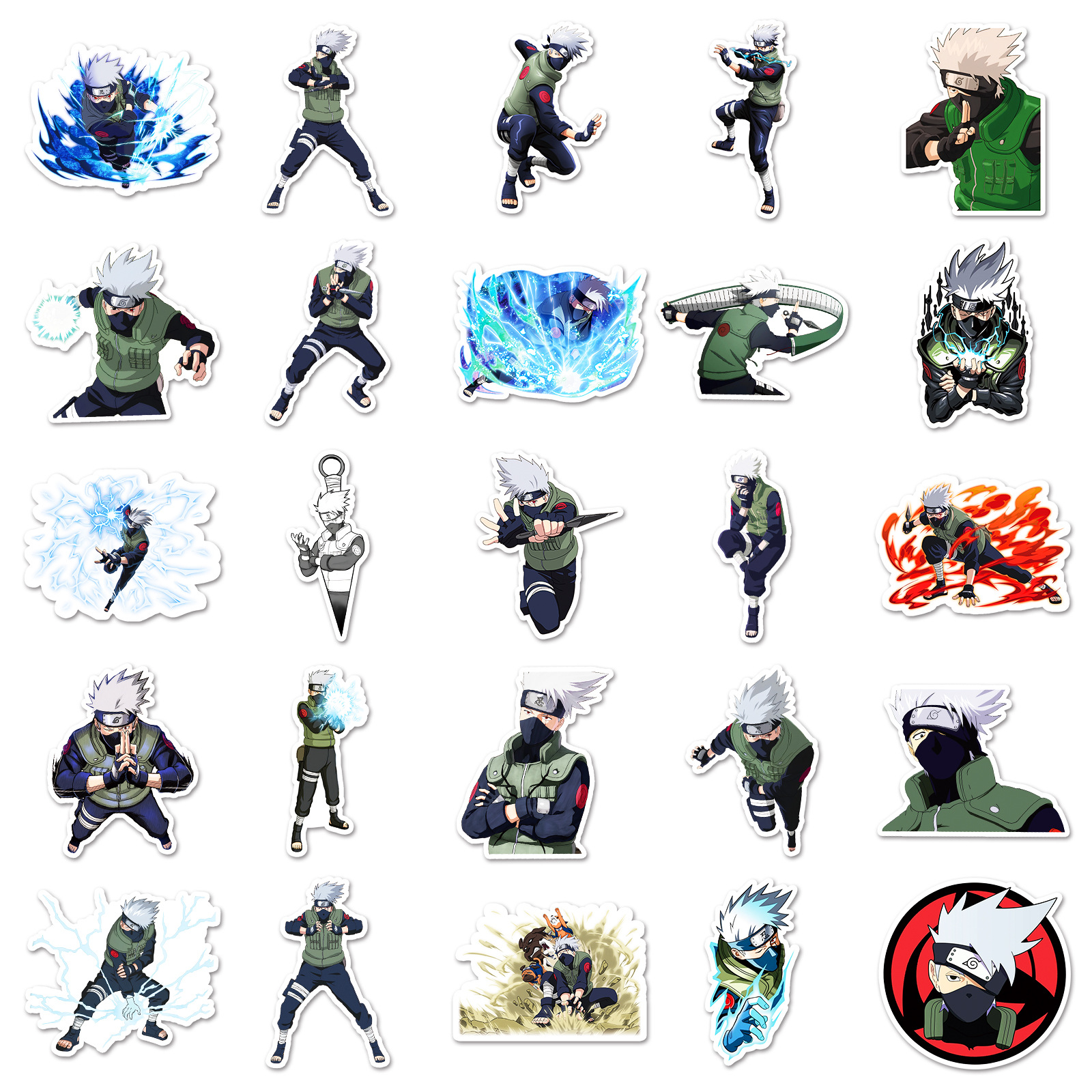 50pcs Anime Naruto Hatake Kaka - Laptop Accessories Aesthetic recensie en prijs