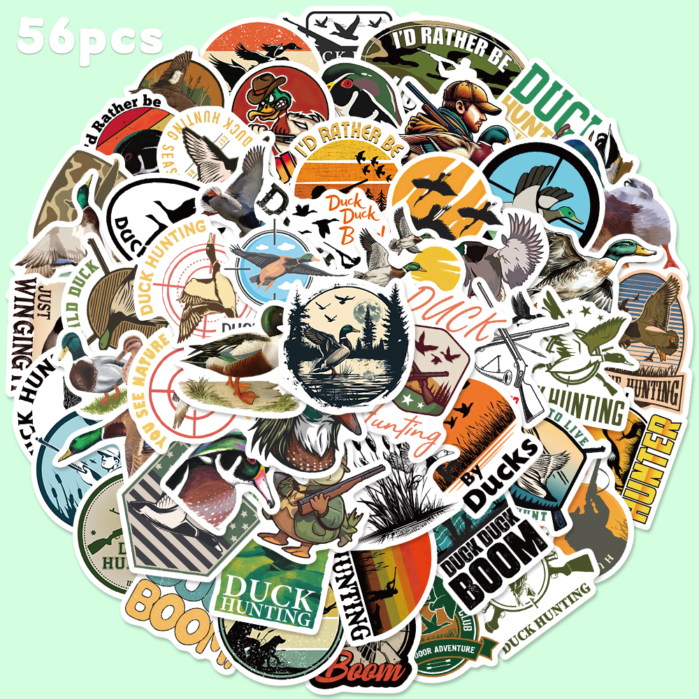 56pcs Duck Hunting Sticker For - Laptop Accessories Aesthetic recensie en prijs