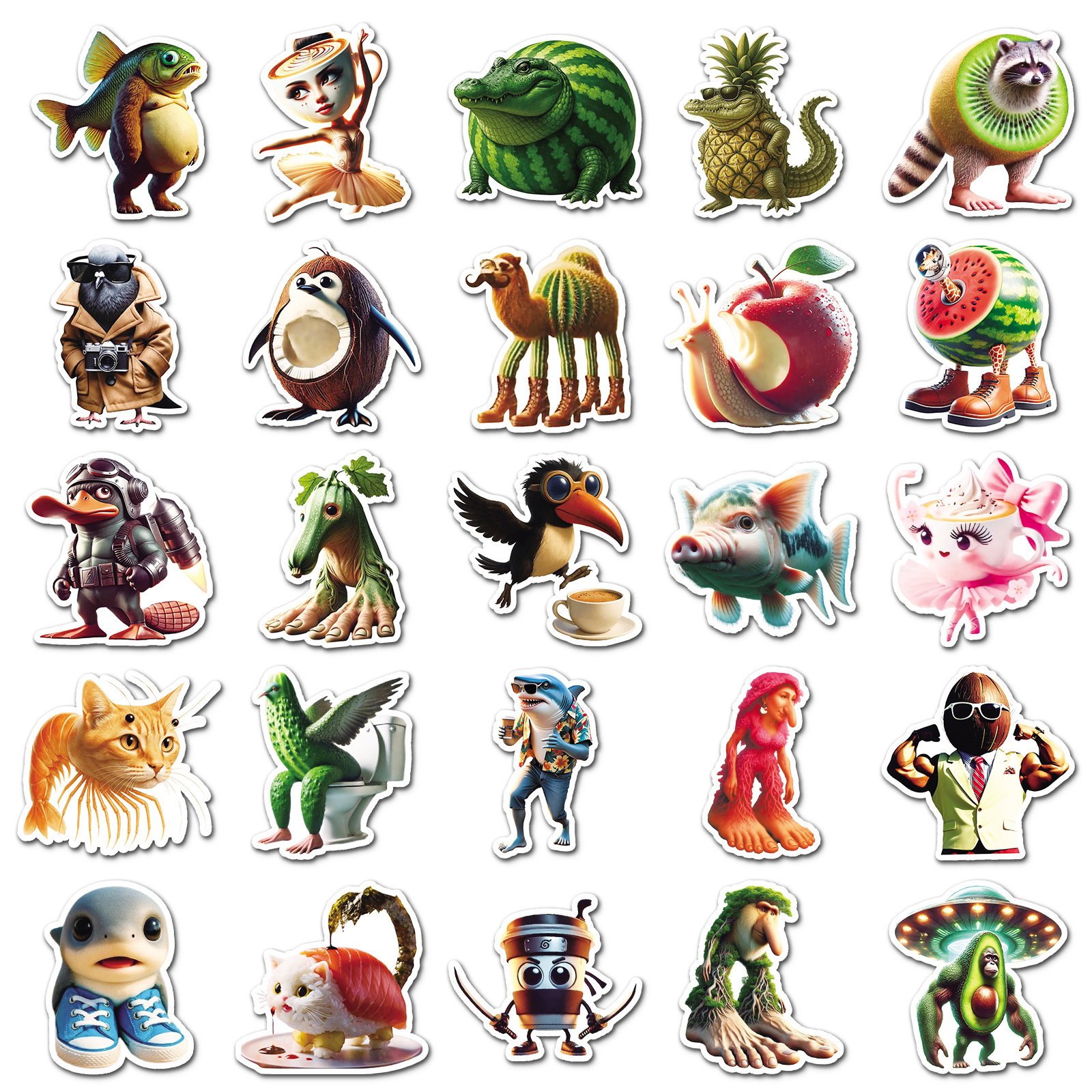 50PCS Italian Brainrot Sticker - Laptop Accessories Aesthetic recensie en prijs