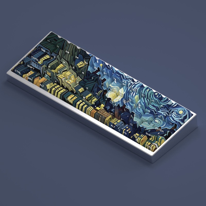 Van Gogh Starry Sky Theme Keyc - Laptop Accessories For Programmers recensie en prijs