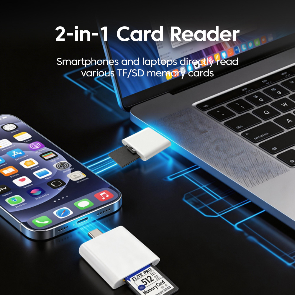2-in-1 USB3.0 Card Reader Adap - Laptop Accessories For Programmers recensie en prijs