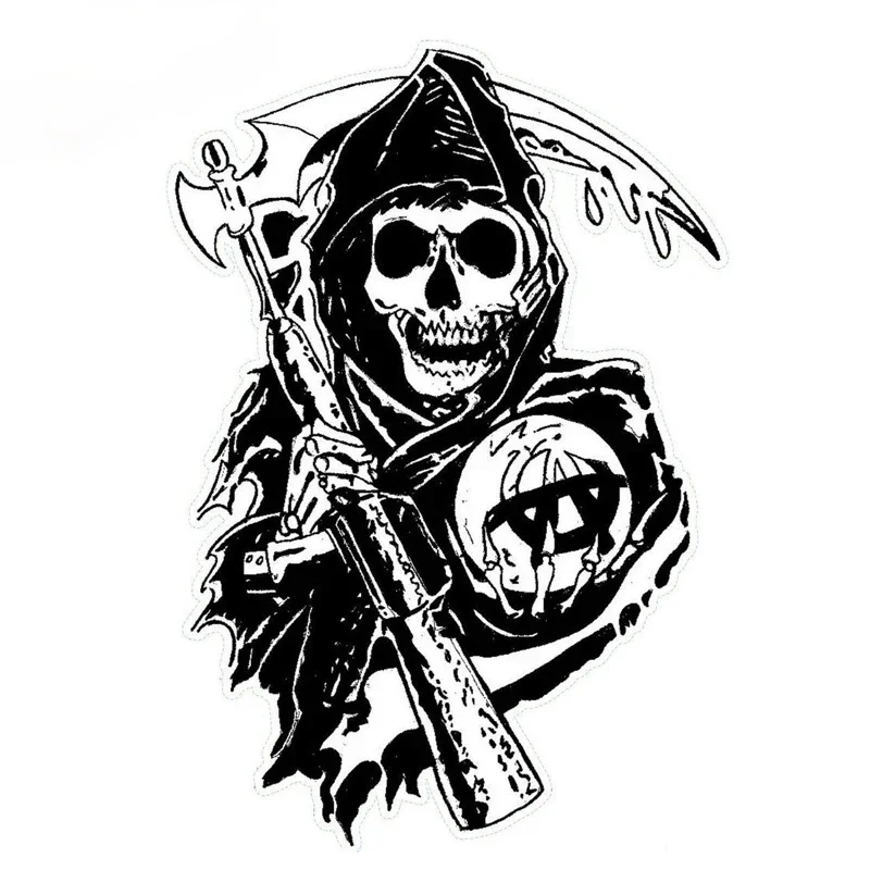 Car Sticker Sons of Anarchy An - Laptop Accessories Aesthetic recensie en prijs