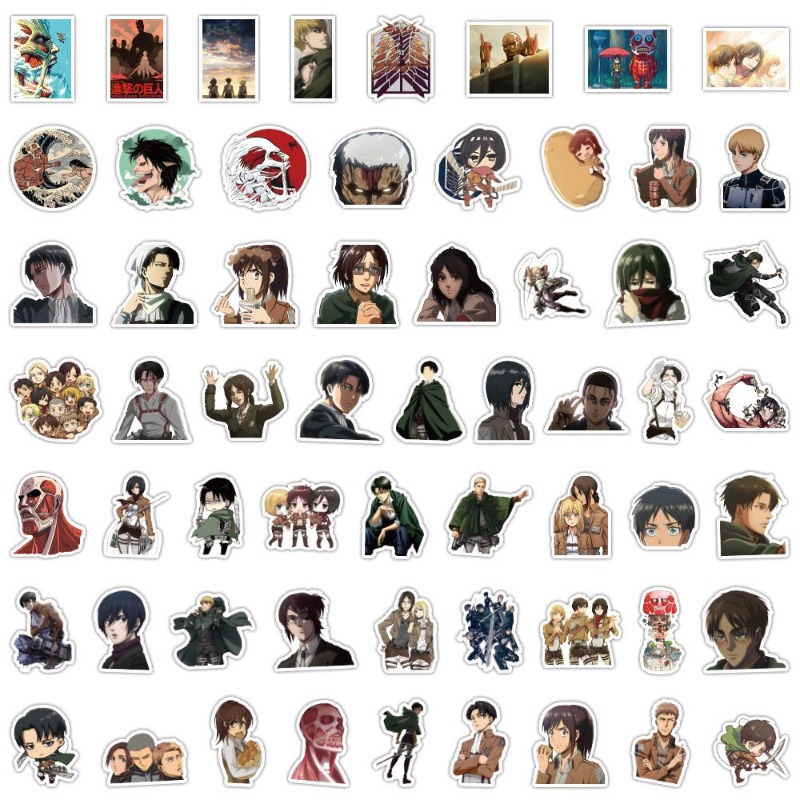 60Pcs Attack on Titan Anime St - Laptop Accessories Aesthetic recensie en prijs