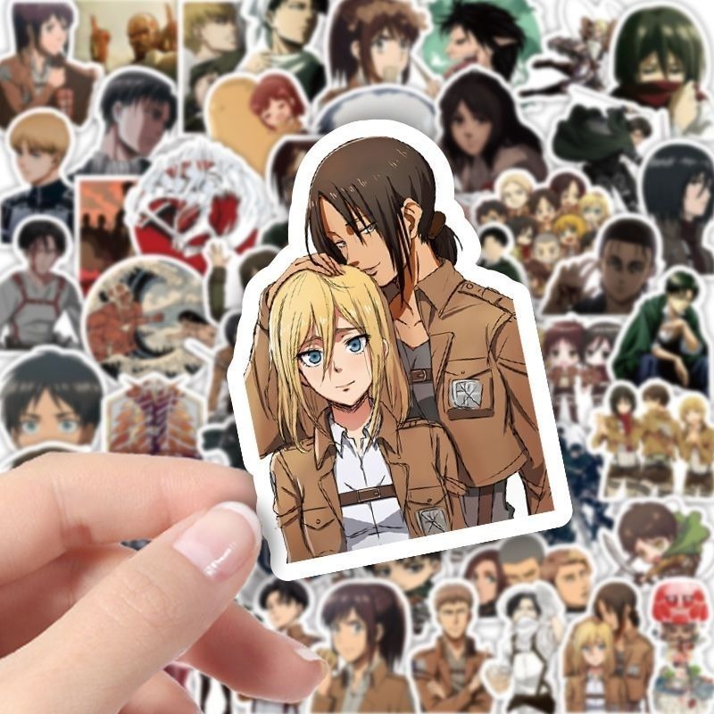 60Pcs Attack on Titan Anime St - Laptop Accessories Aesthetic recensie en prijs