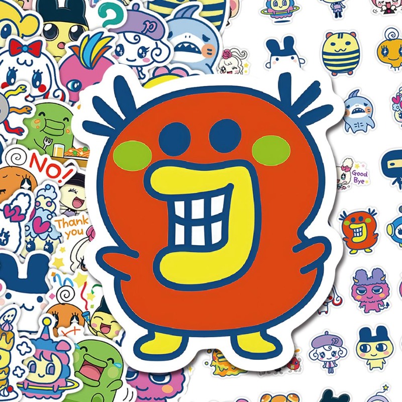 Japanese Tamagotchi Stickers E - Laptop Accessories Aesthetic recensie en prijs