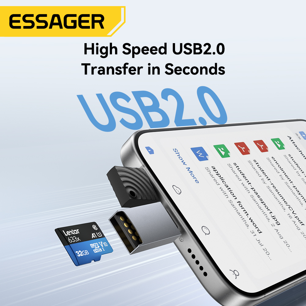 Essager 2 in 1 TF SD Card Read - Laptop Accessories For Programmers recensie en prijs