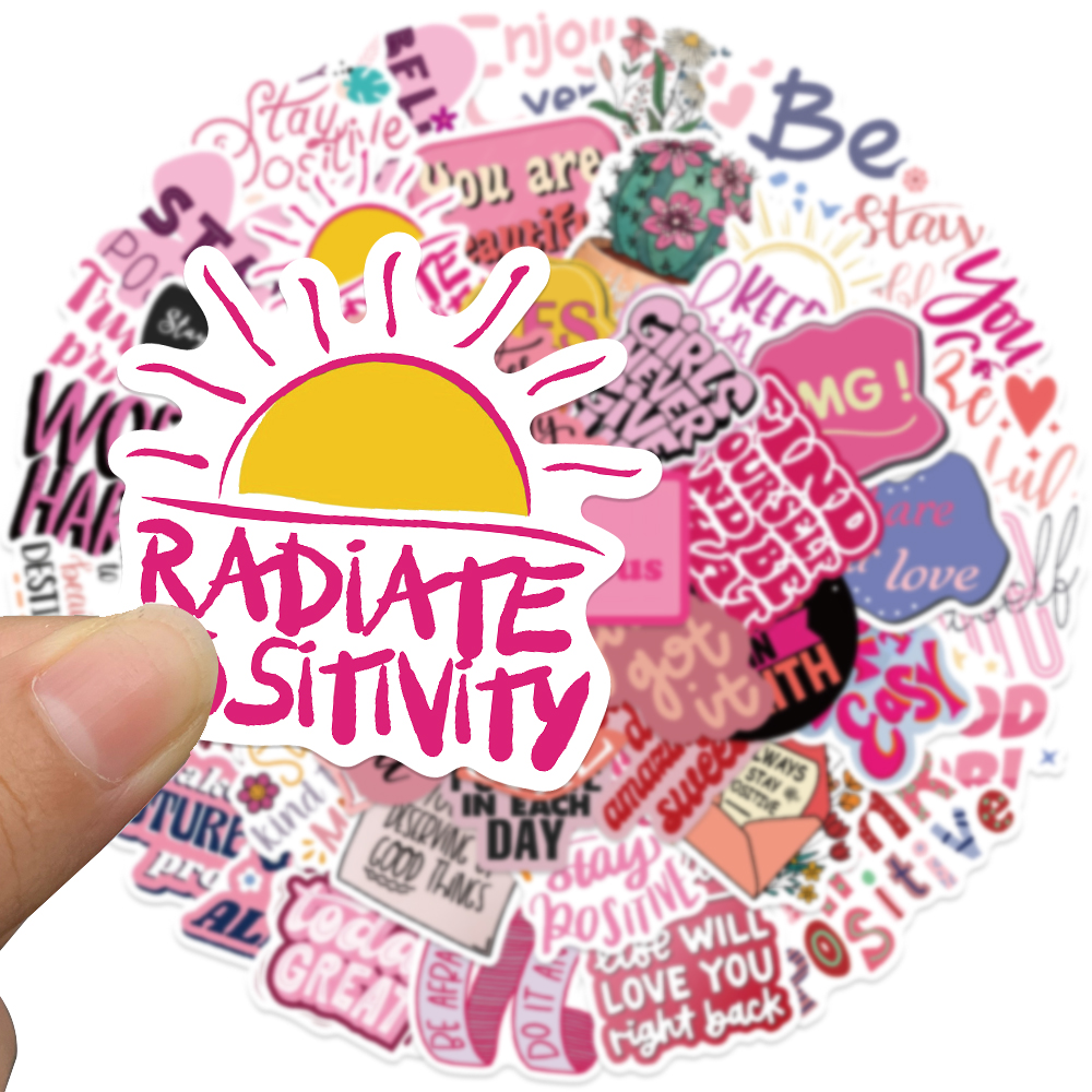 50pcs Pink Inspirational Phras - Laptop Accessories Aesthetic recensie en prijs