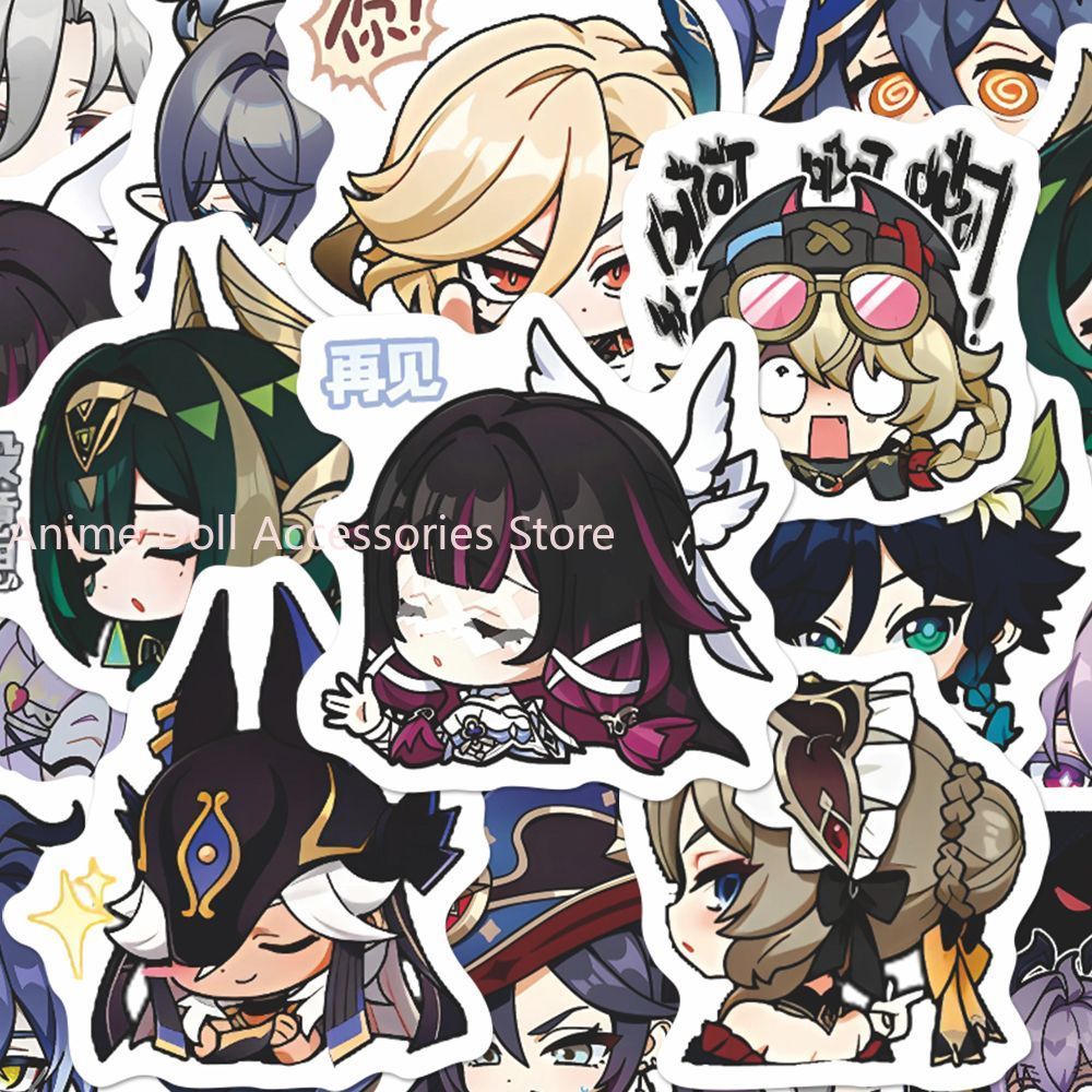 64PCS Genshin Impact Moon Maid - Laptop Accessories Aesthetic recensie en prijs