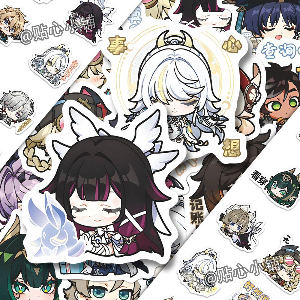 64PCS Genshin Impact Moon Maid - Laptop Accessories Aesthetic recensie en prijs